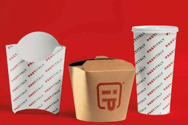 Concept di packaging PastItaly tratto dalla Branding Guidelines